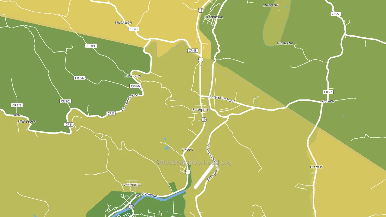 26568, WV block-group voter-turnout map