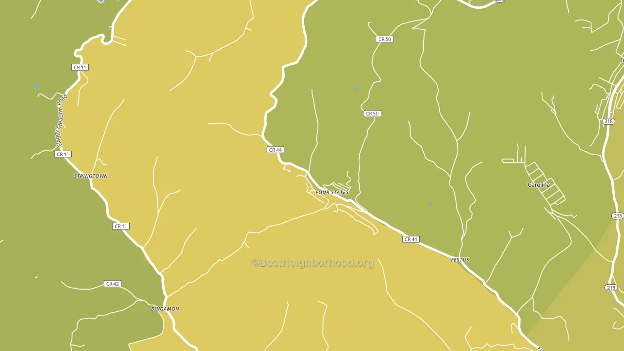 26572, WV block-group voter-turnout map