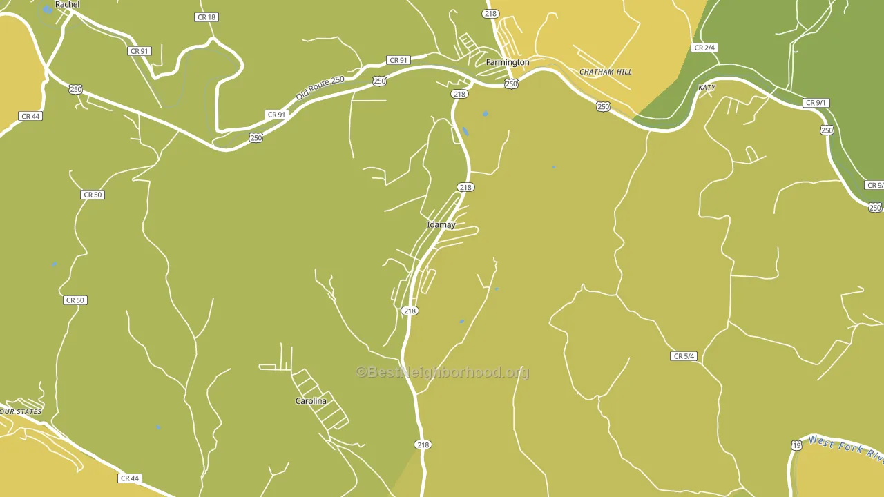 26576, WV block-group voter-turnout map