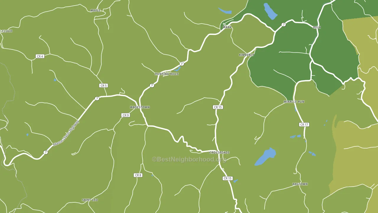 26590, WV block-group voter-turnout map