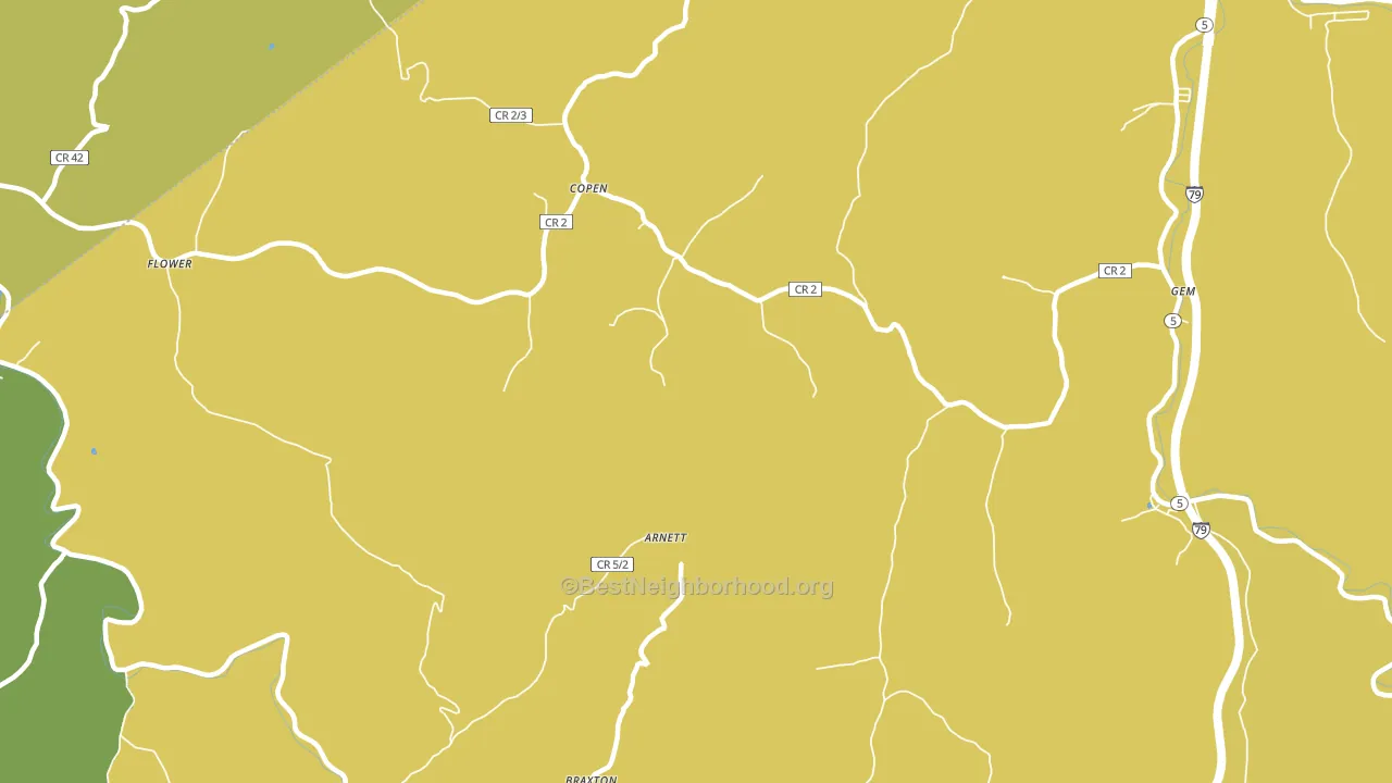 26615, WV block-group voter-turnout map