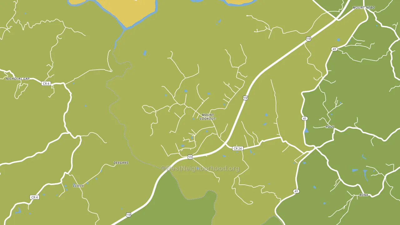 26678, WV block-group voter-turnout map