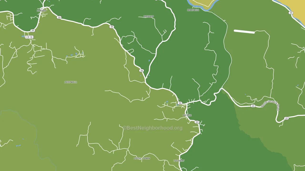 26681, WV block-group voter-turnout map