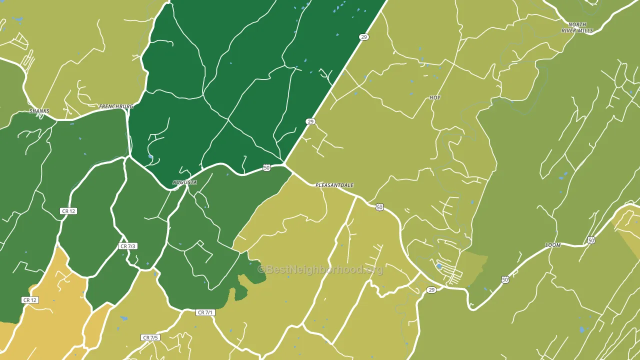 26704, WV block-group voter-turnout map