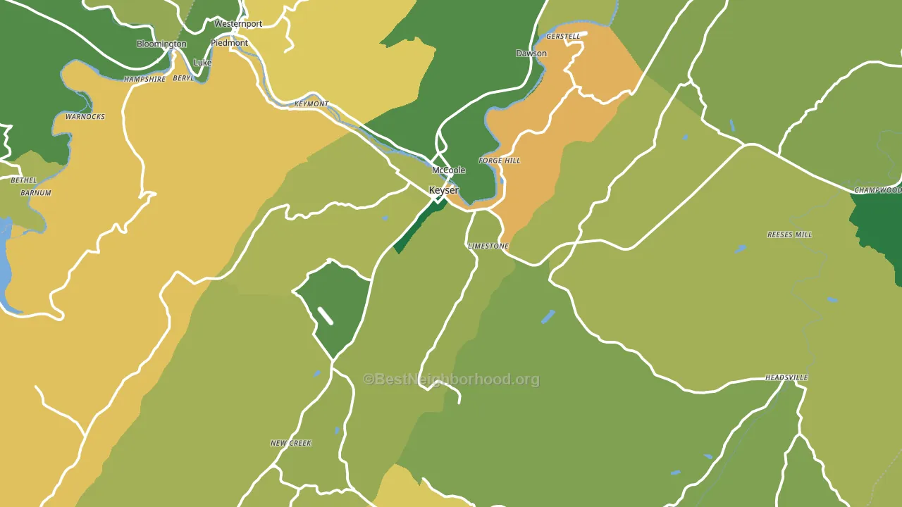 26726, WV block-group voter-turnout map