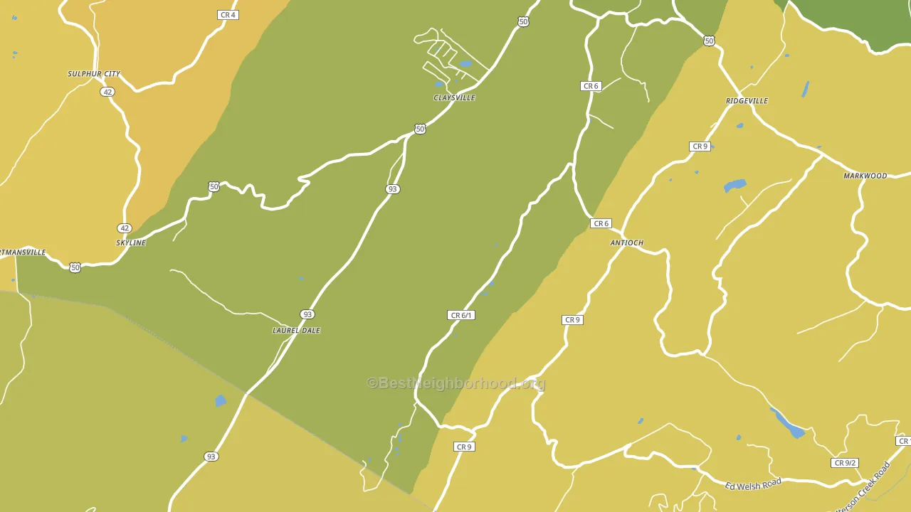 26743, WV block-group voter-turnout map