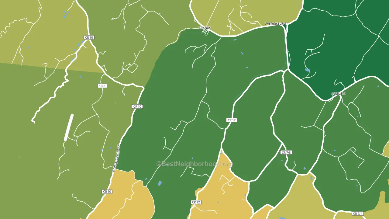 26761, WV block-group voter-turnout map