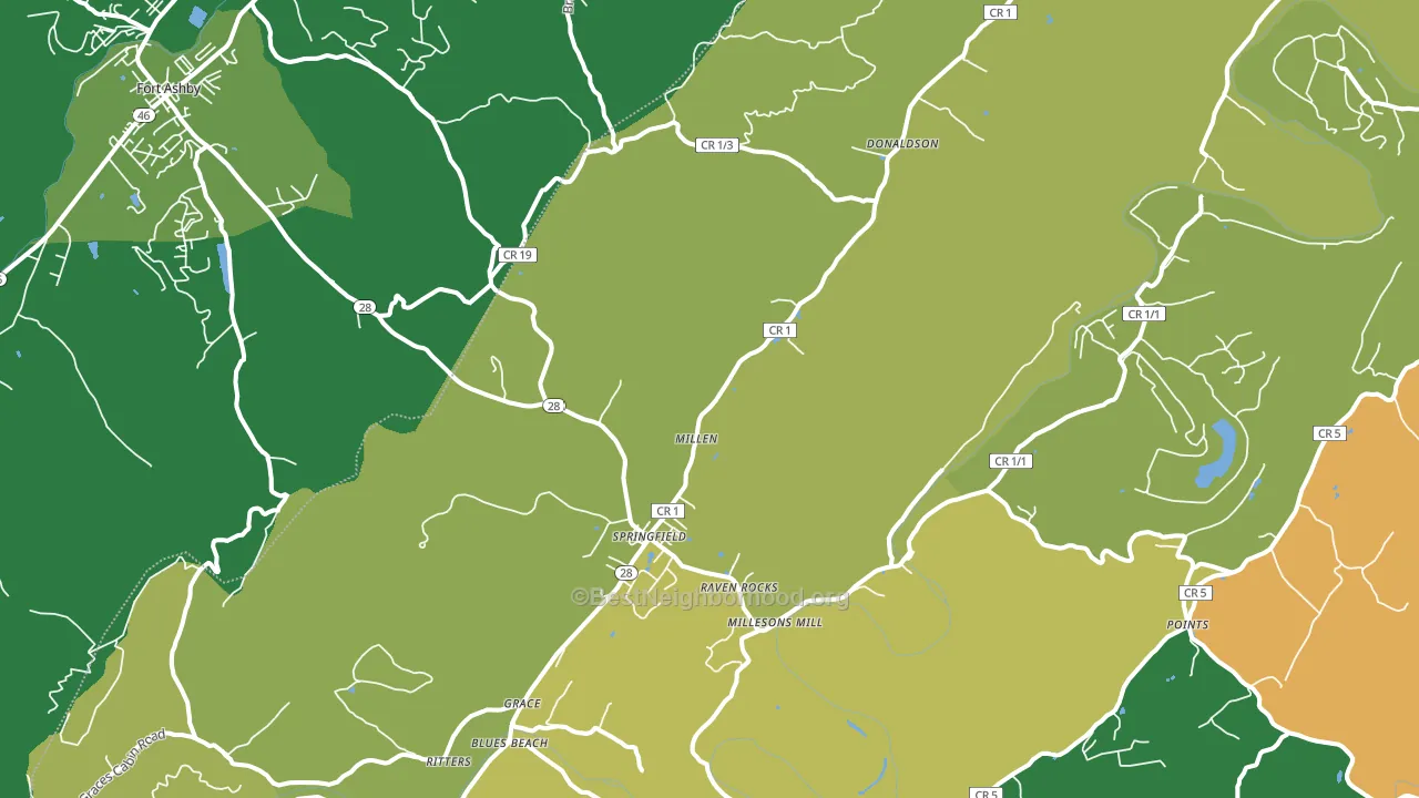 26763, WV block-group voter-turnout map