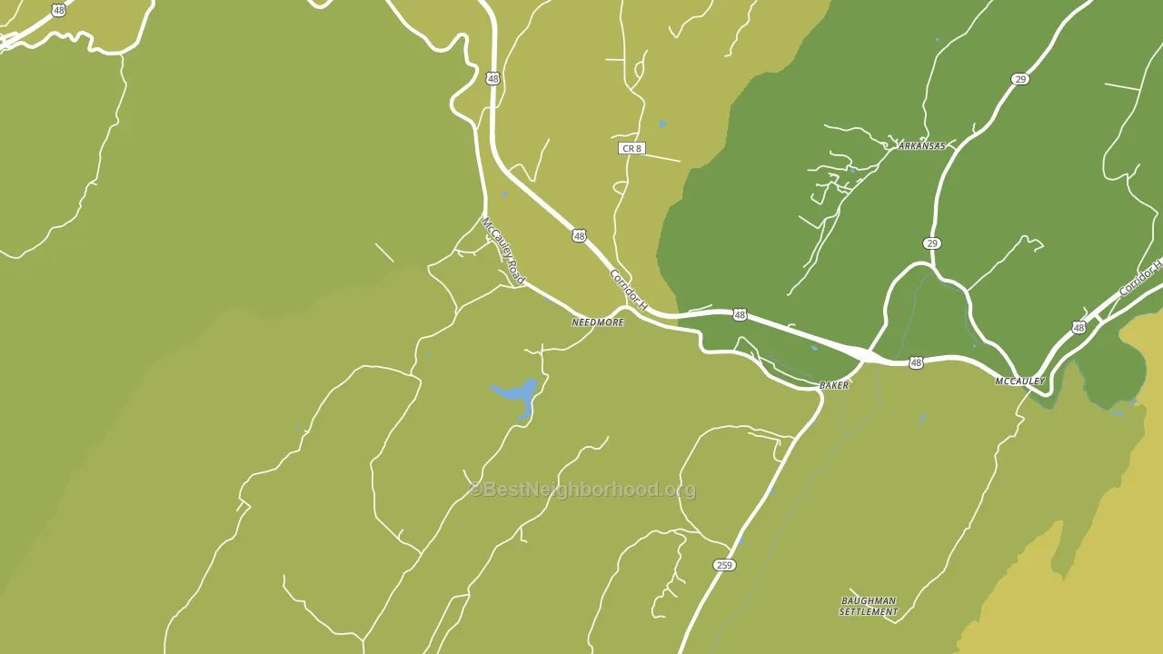 26801, WV block-group voter-turnout map