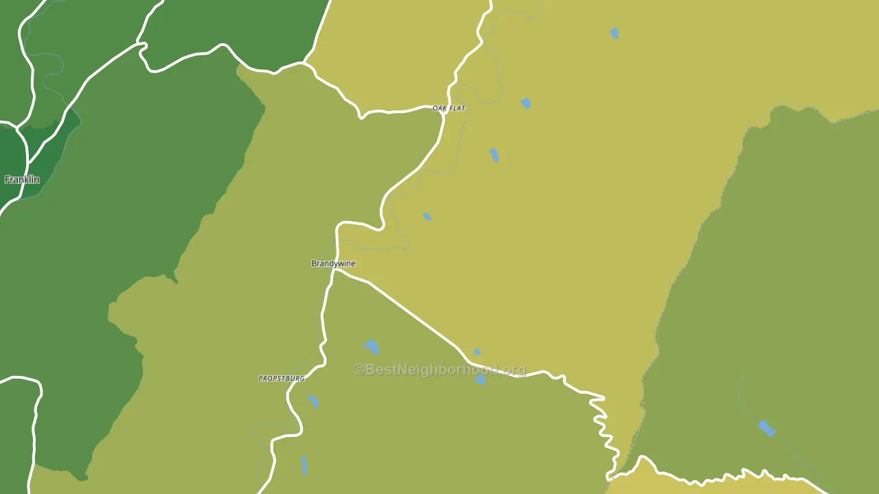26802, WV block-group voter-turnout map