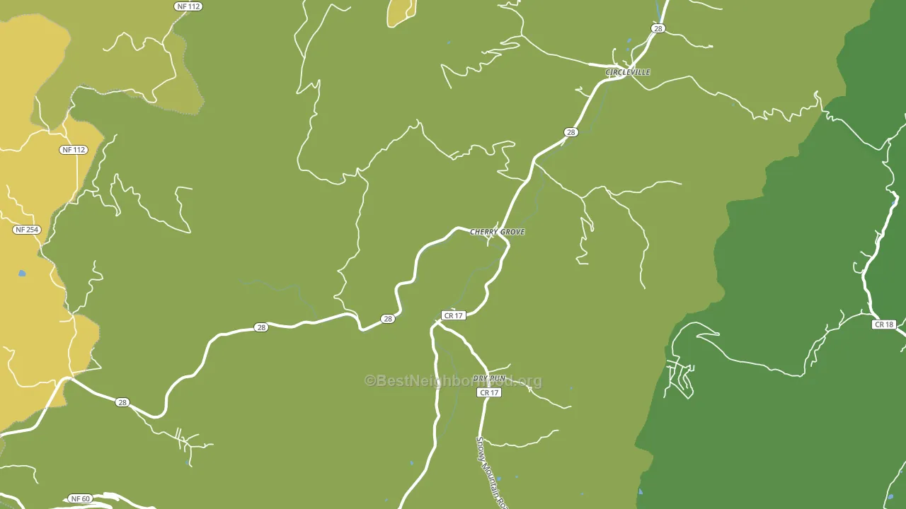 26804, WV block-group voter-turnout map