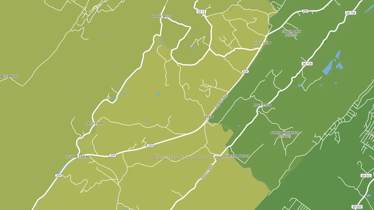 26808, WV block-group voter-turnout map