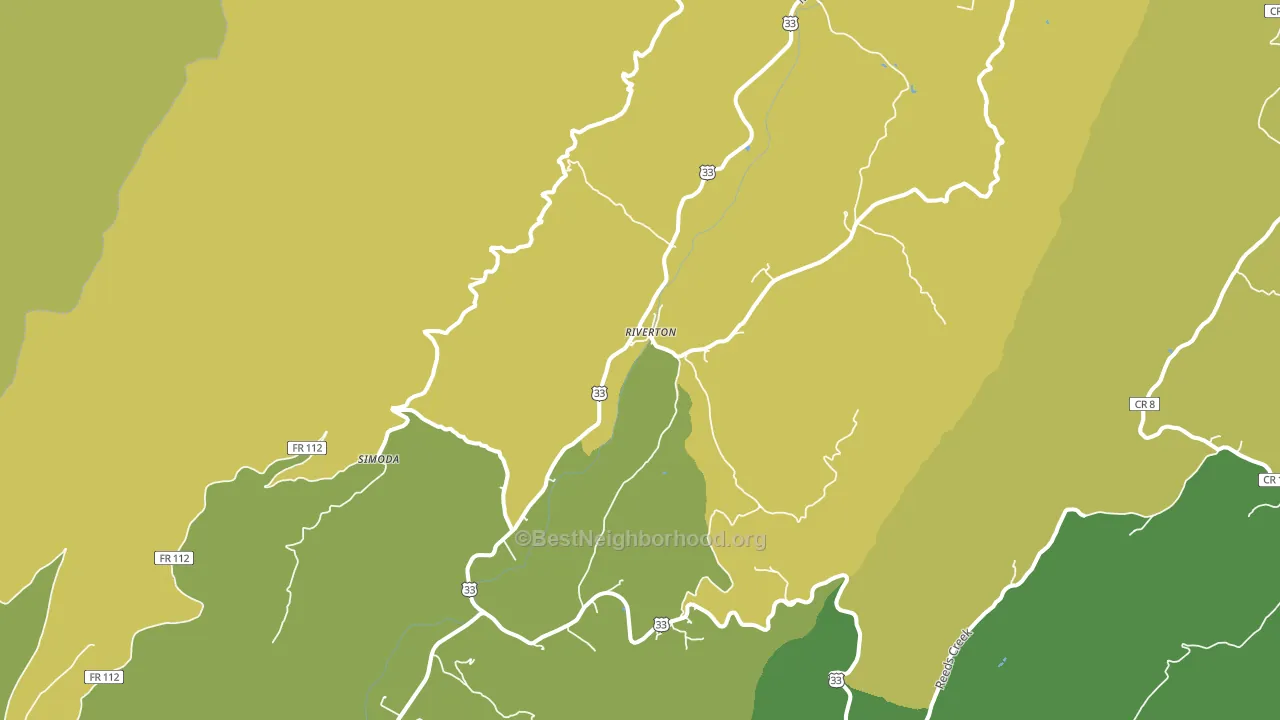 26814, WV block-group voter-turnout map