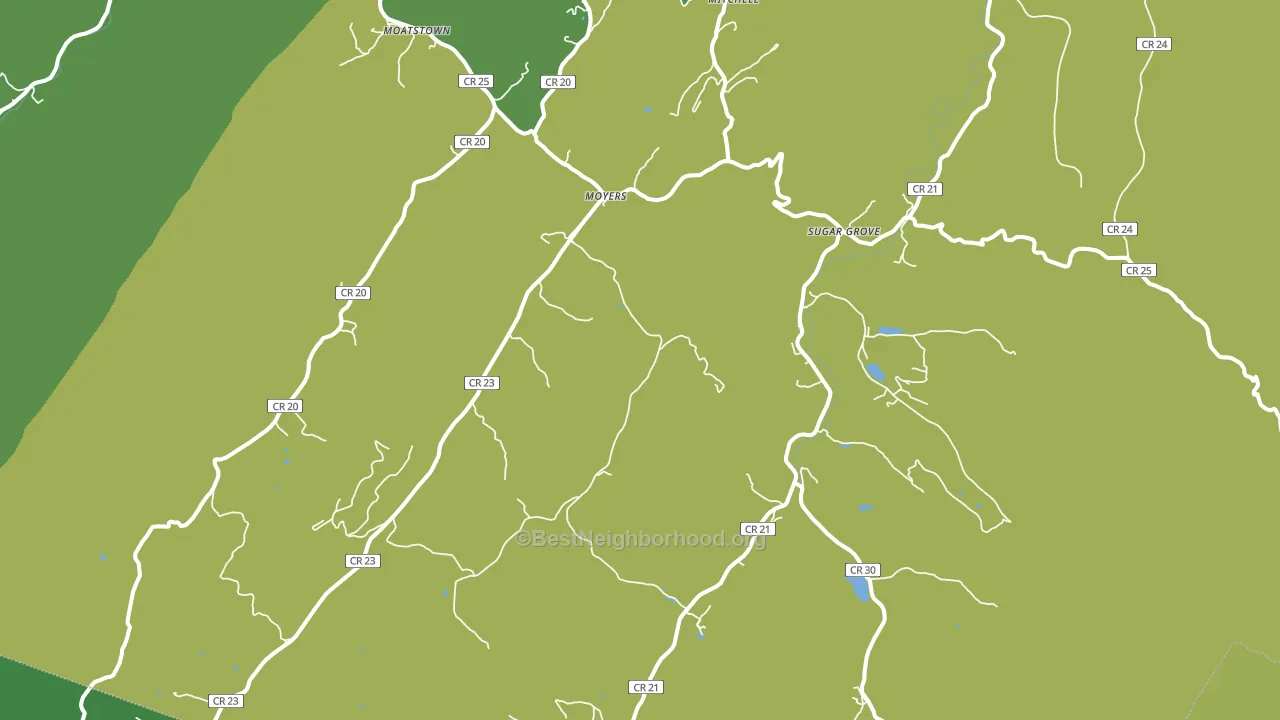 26815, WV block-group voter-turnout map