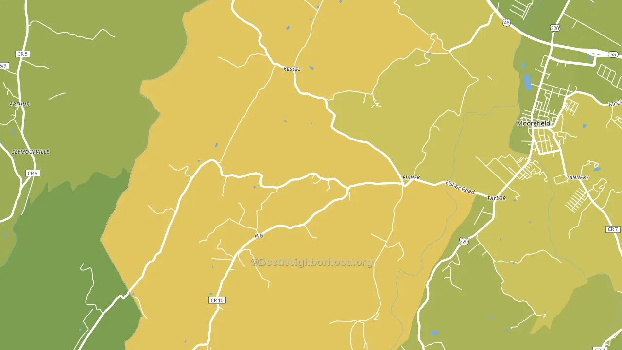 26818, WV block-group voter-turnout map