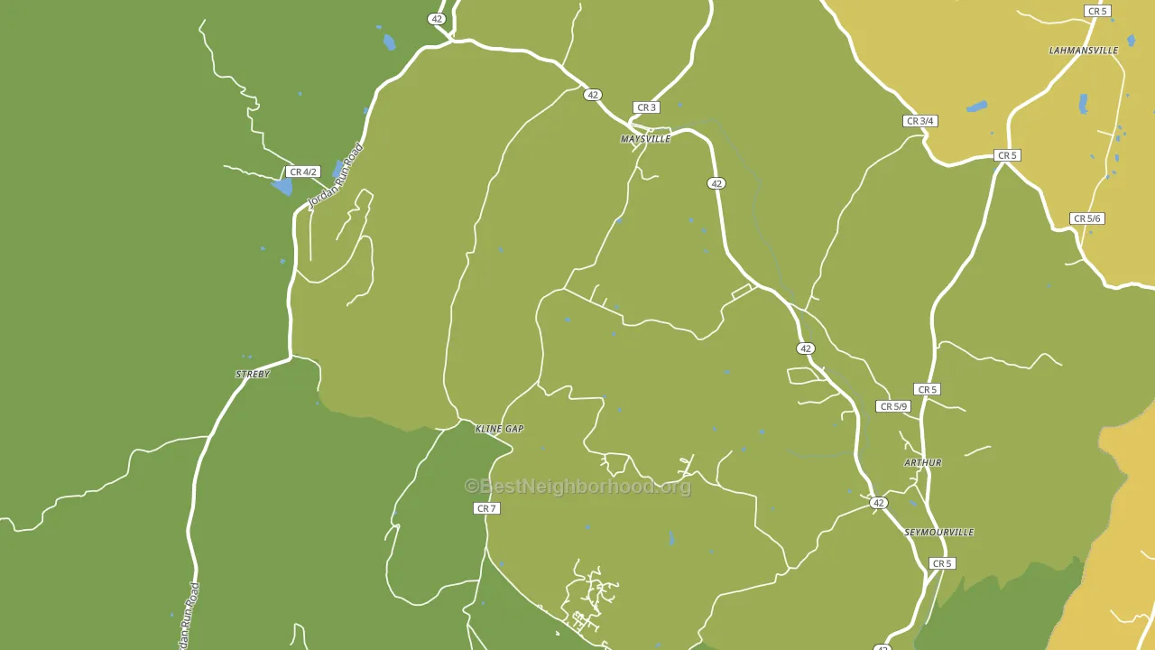 26833, WV block-group voter-turnout map