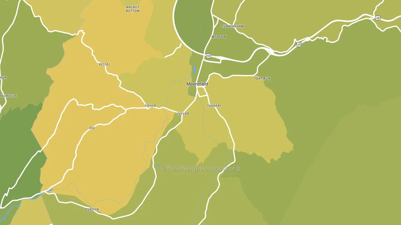 26836, WV block-group voter-turnout map