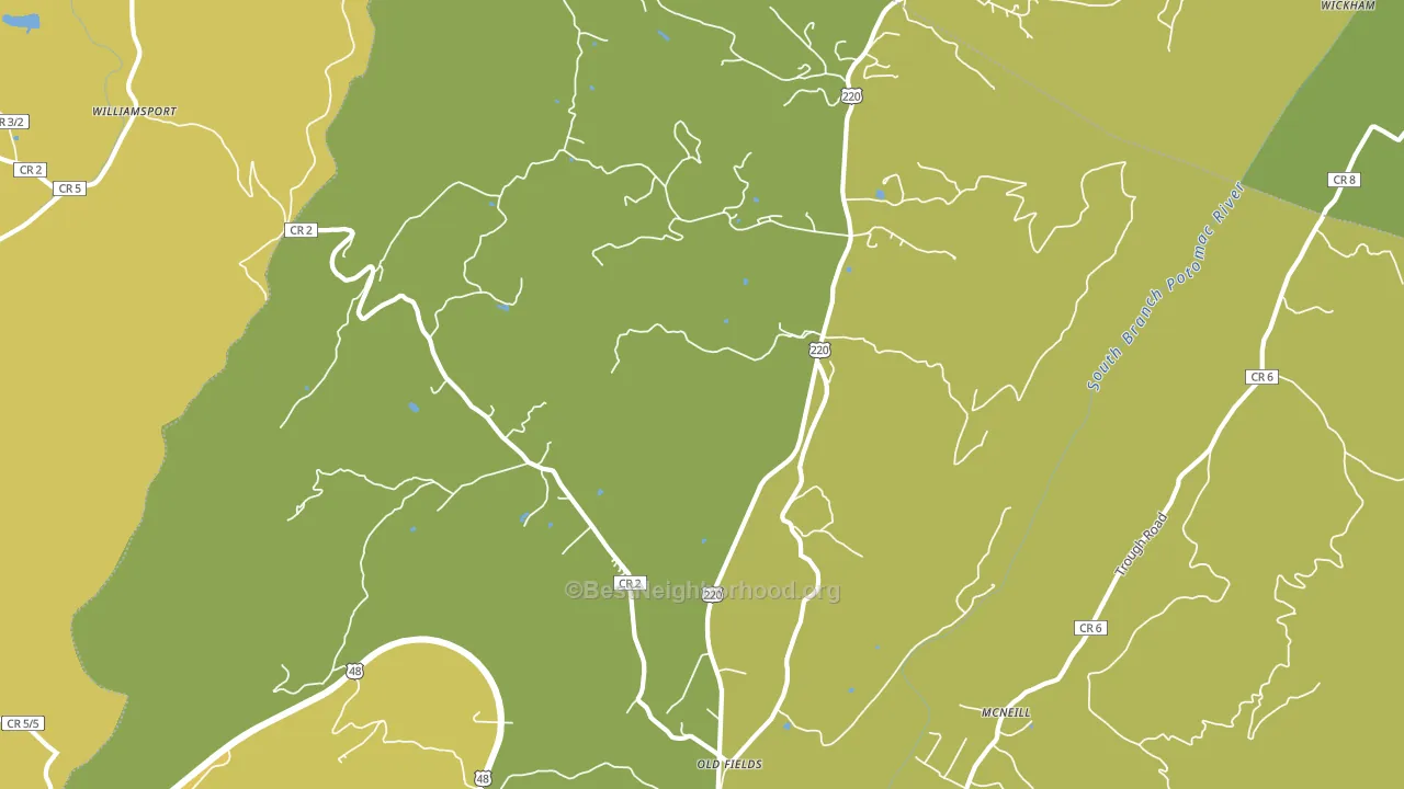 26845, WV block-group voter-turnout map