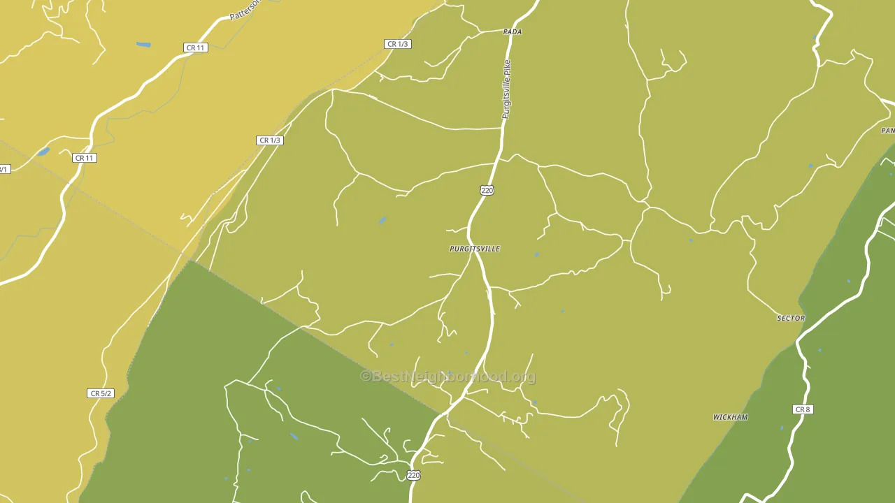 26852, WV block-group voter-turnout map