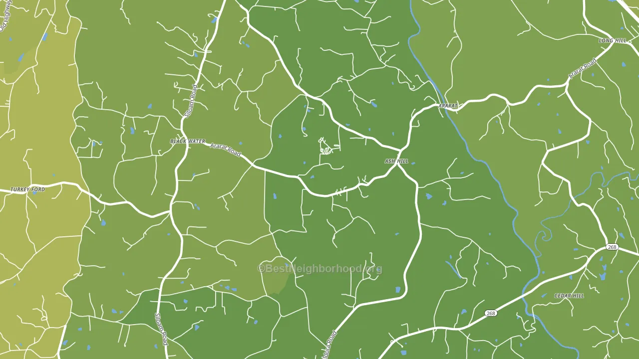 27007, NC block-group voter-turnout map