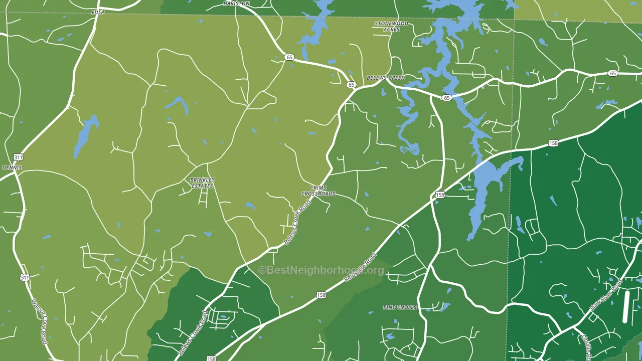 27009, NC block-group voter-turnout map