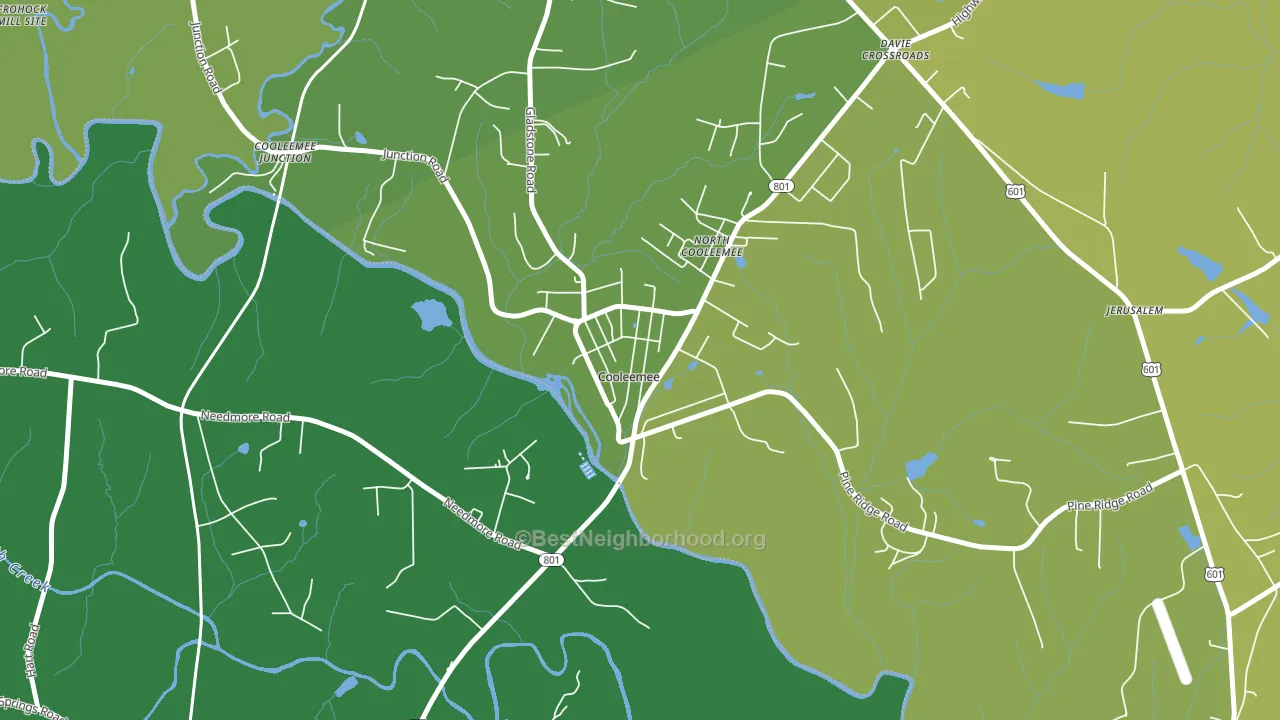 27014, NC block-group voter-turnout map
