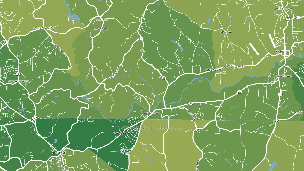 27019, NC block-group voter-turnout map