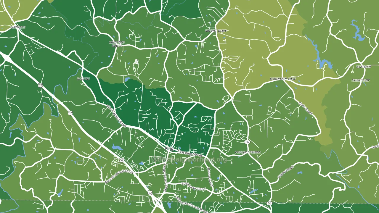 27021, NC block-group voter-turnout map