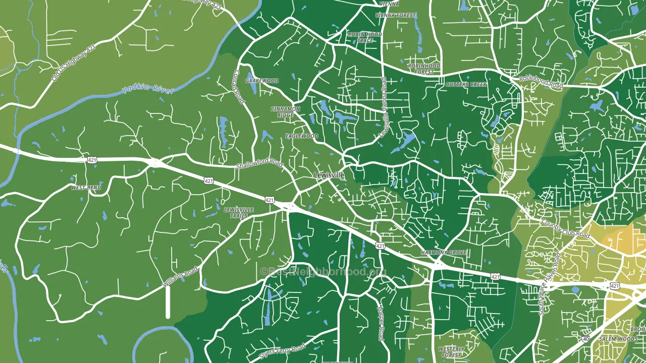 27023, NC block-group voter-turnout map