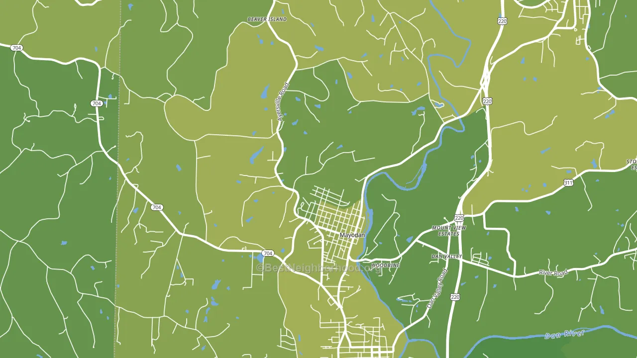 27027, NC block-group voter-turnout map
