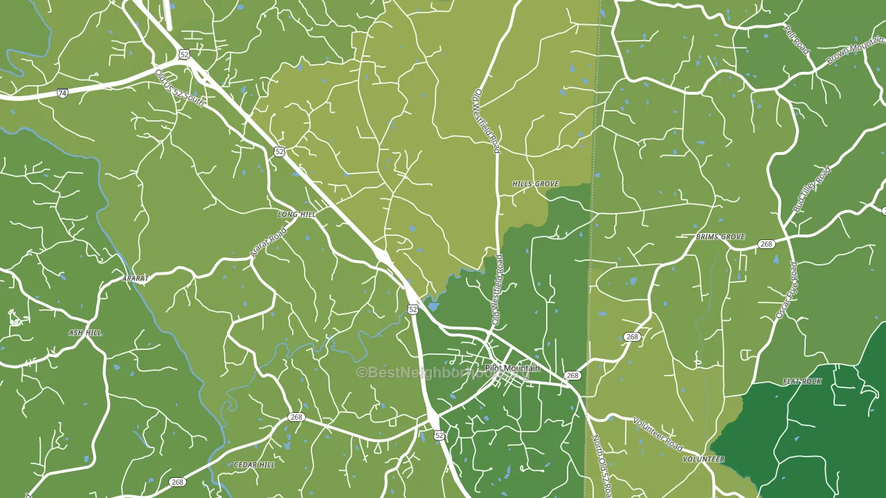 27041, NC block-group voter-turnout map