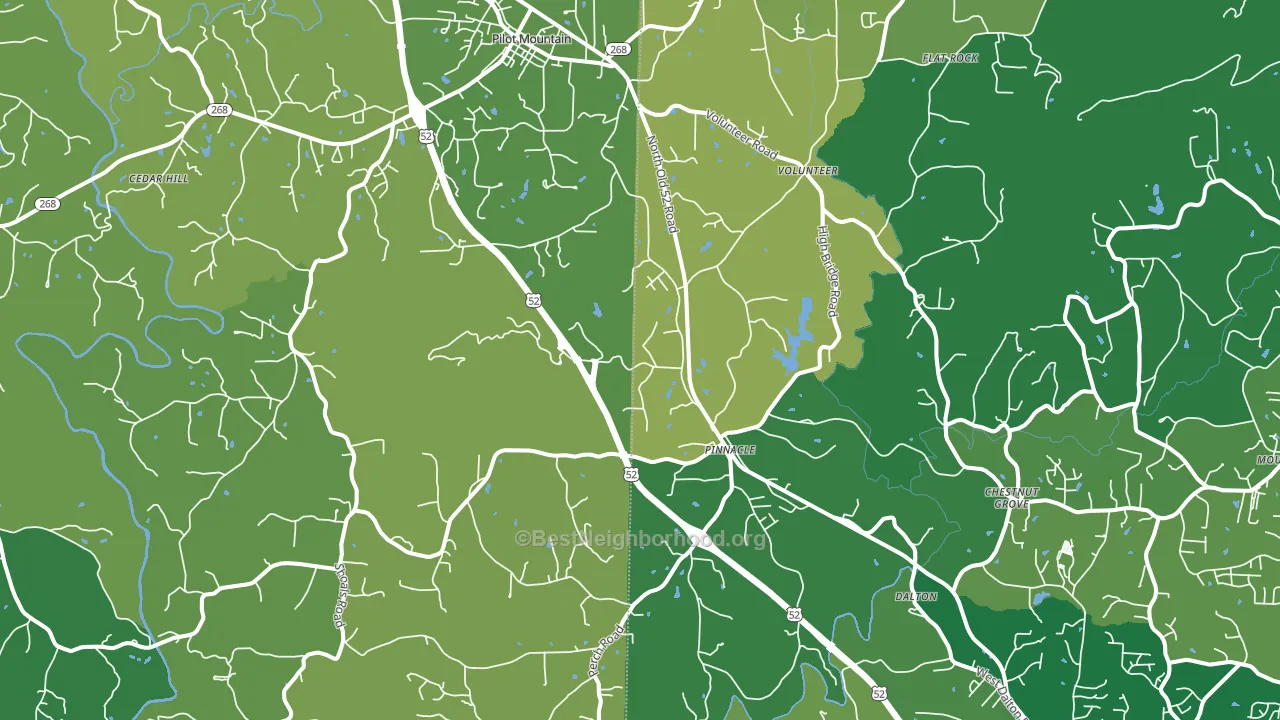 27043, NC block-group voter-turnout map