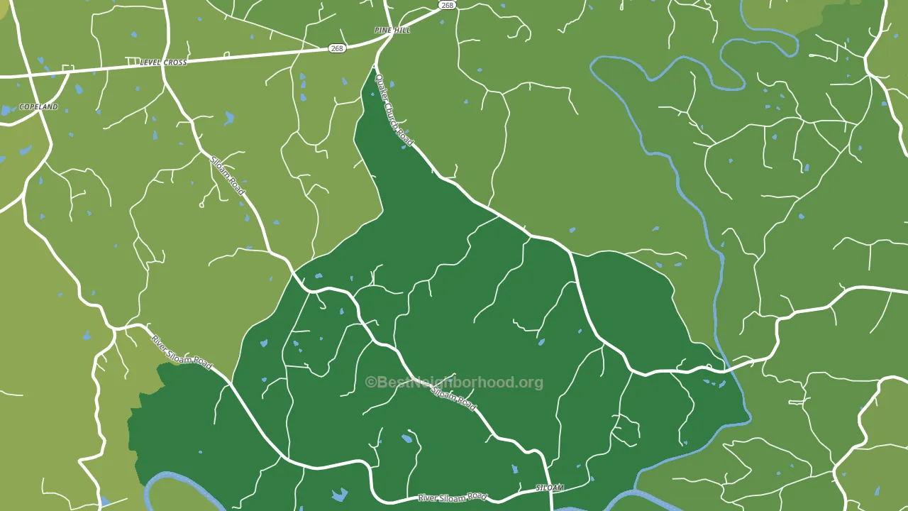 27047, NC block-group voter-turnout map