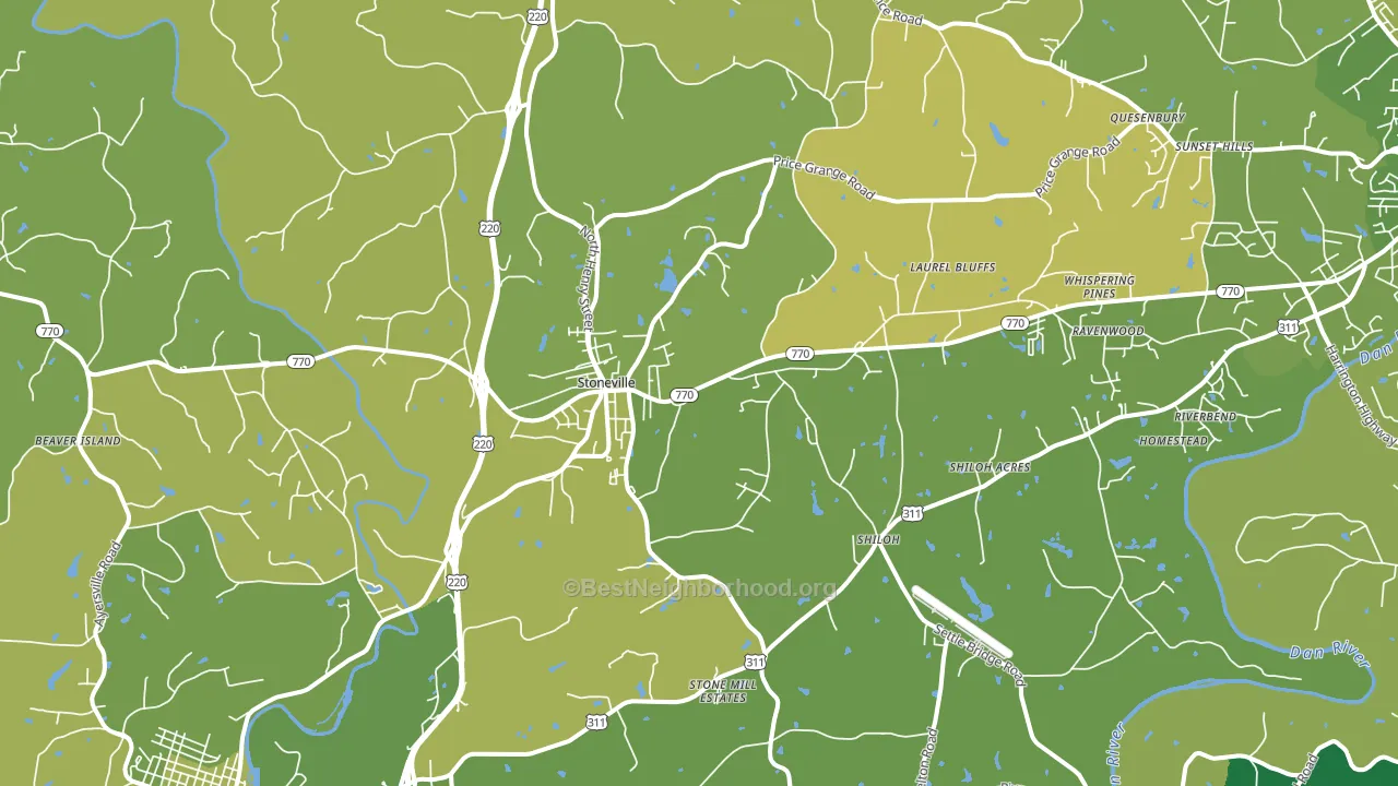 27048, NC block-group voter-turnout map