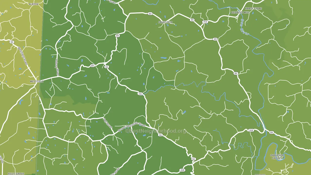 27053, NC block-group voter-turnout map