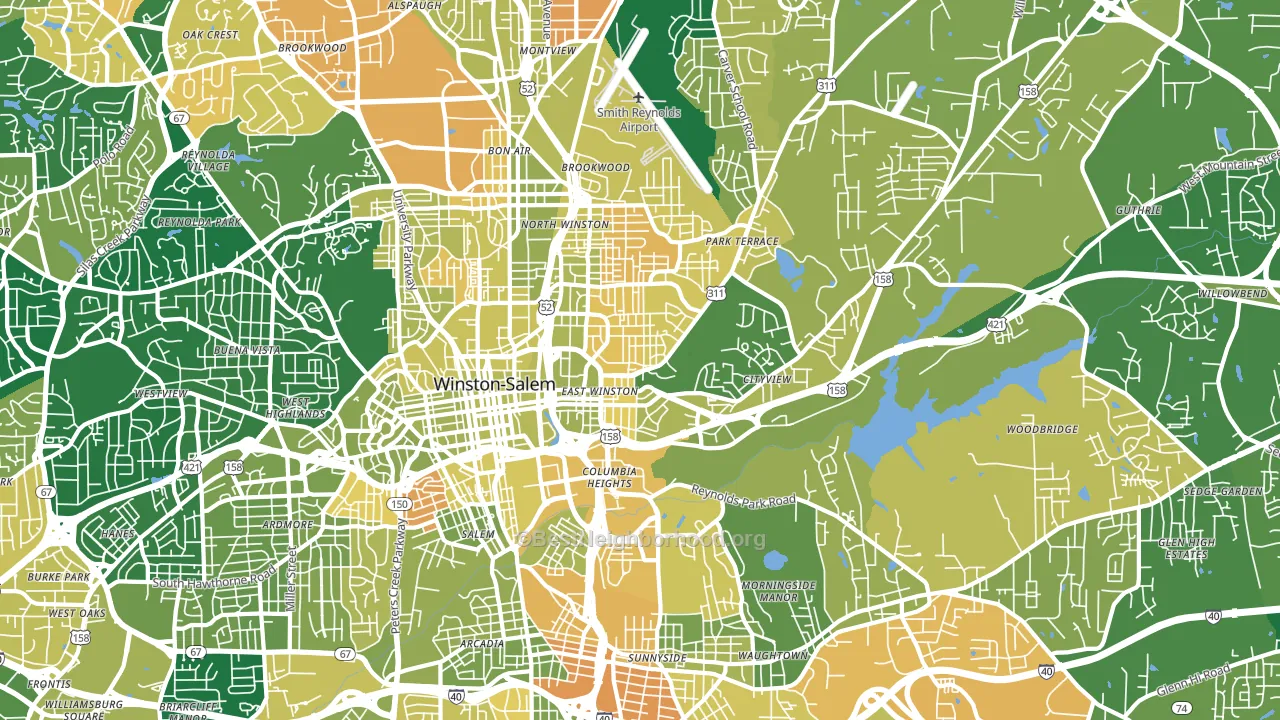 27101, NC block-group voter-turnout map