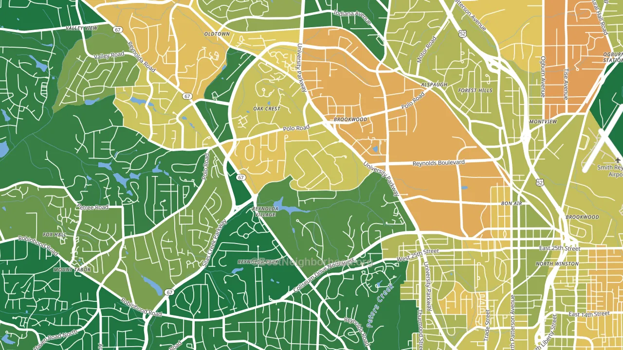 27109, NC block-group voter-turnout map