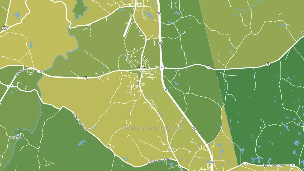 27209, NC block-group voter-turnout map