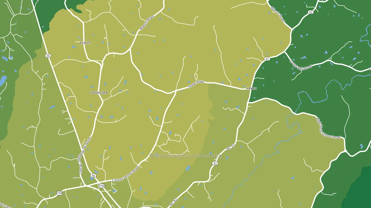 27212, NC block-group voter-turnout map