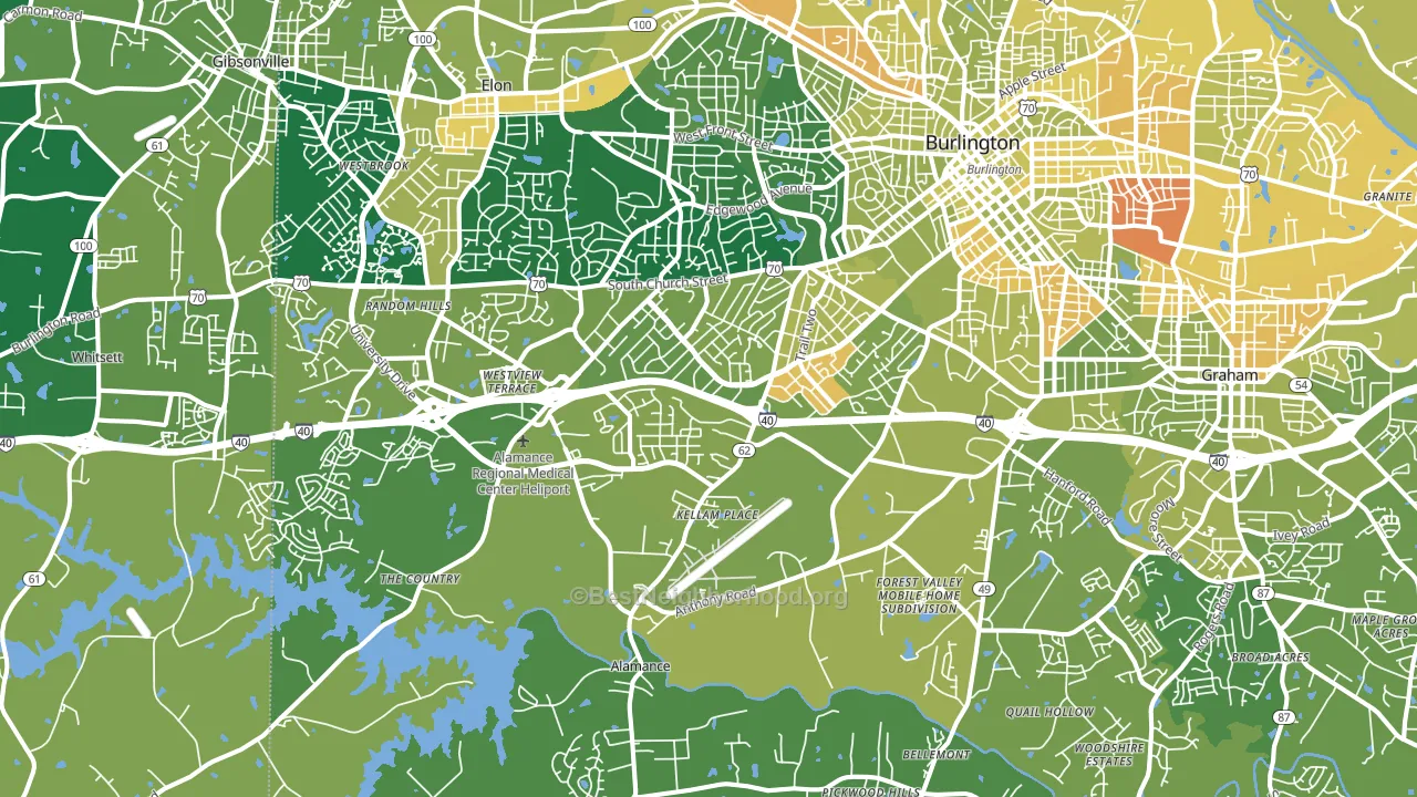 27215, NC block-group voter-turnout map