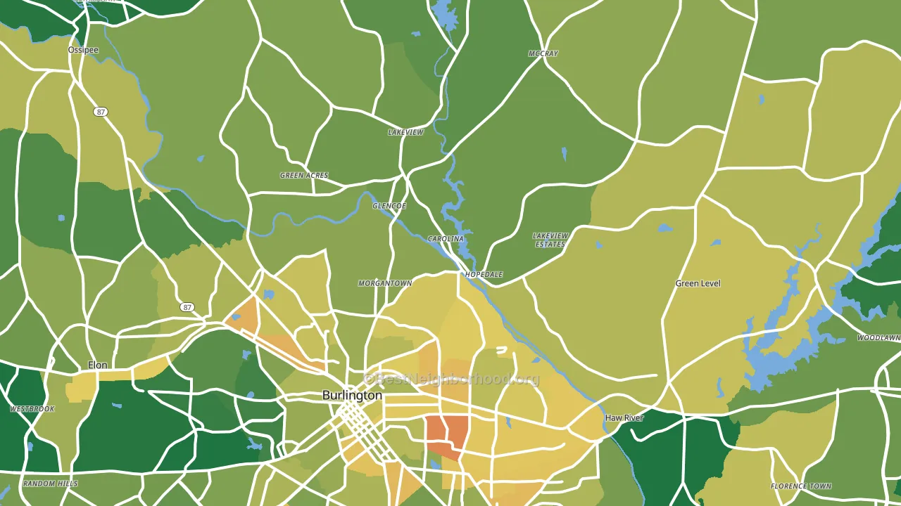 27217, NC block-group voter-turnout map
