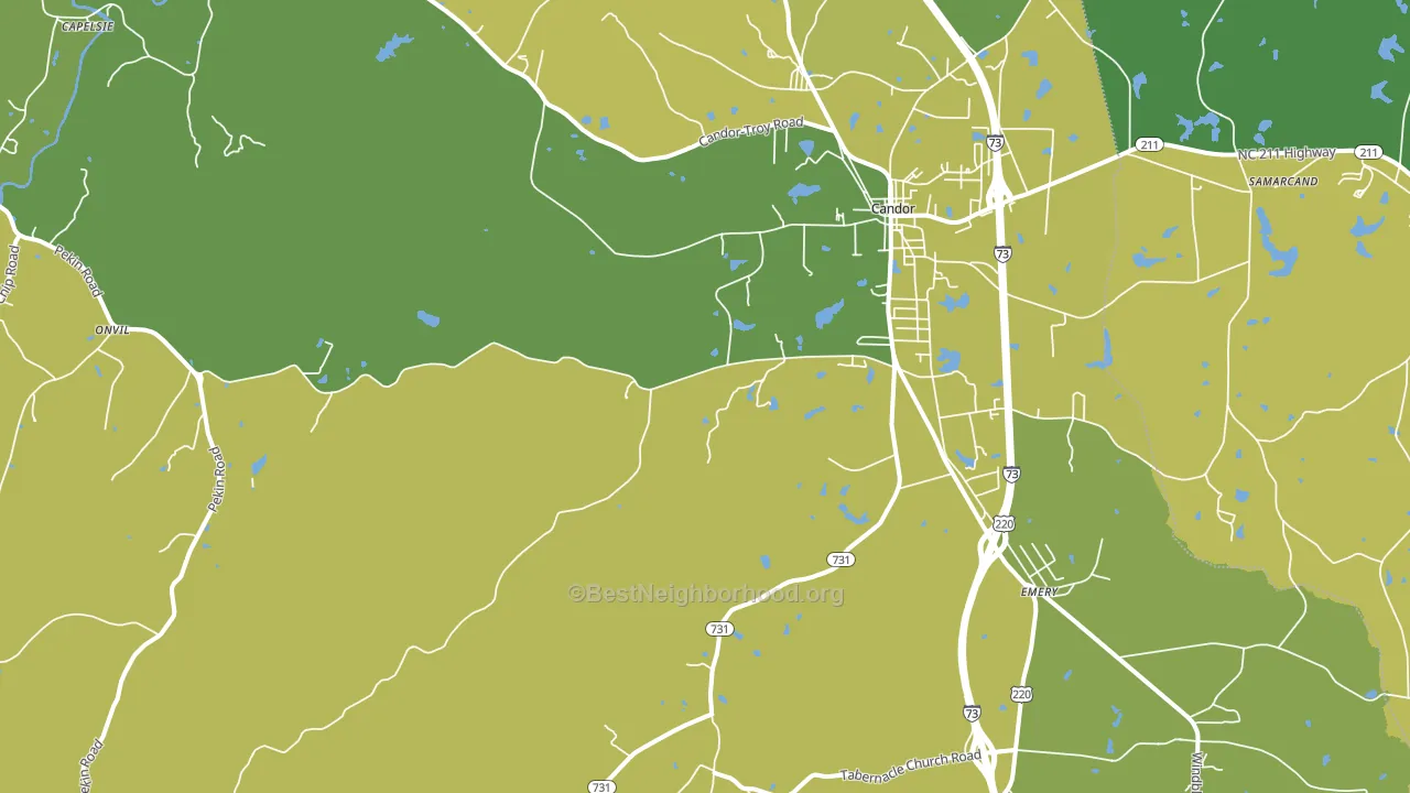 27229, NC block-group voter-turnout map