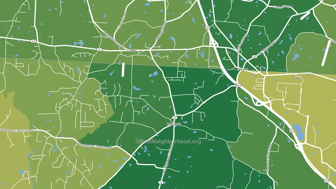 27233, NC block-group voter-turnout map