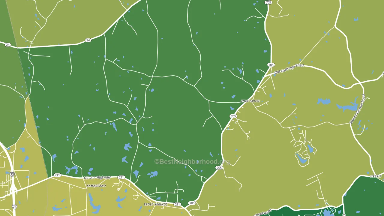 27242, NC block-group voter-turnout map