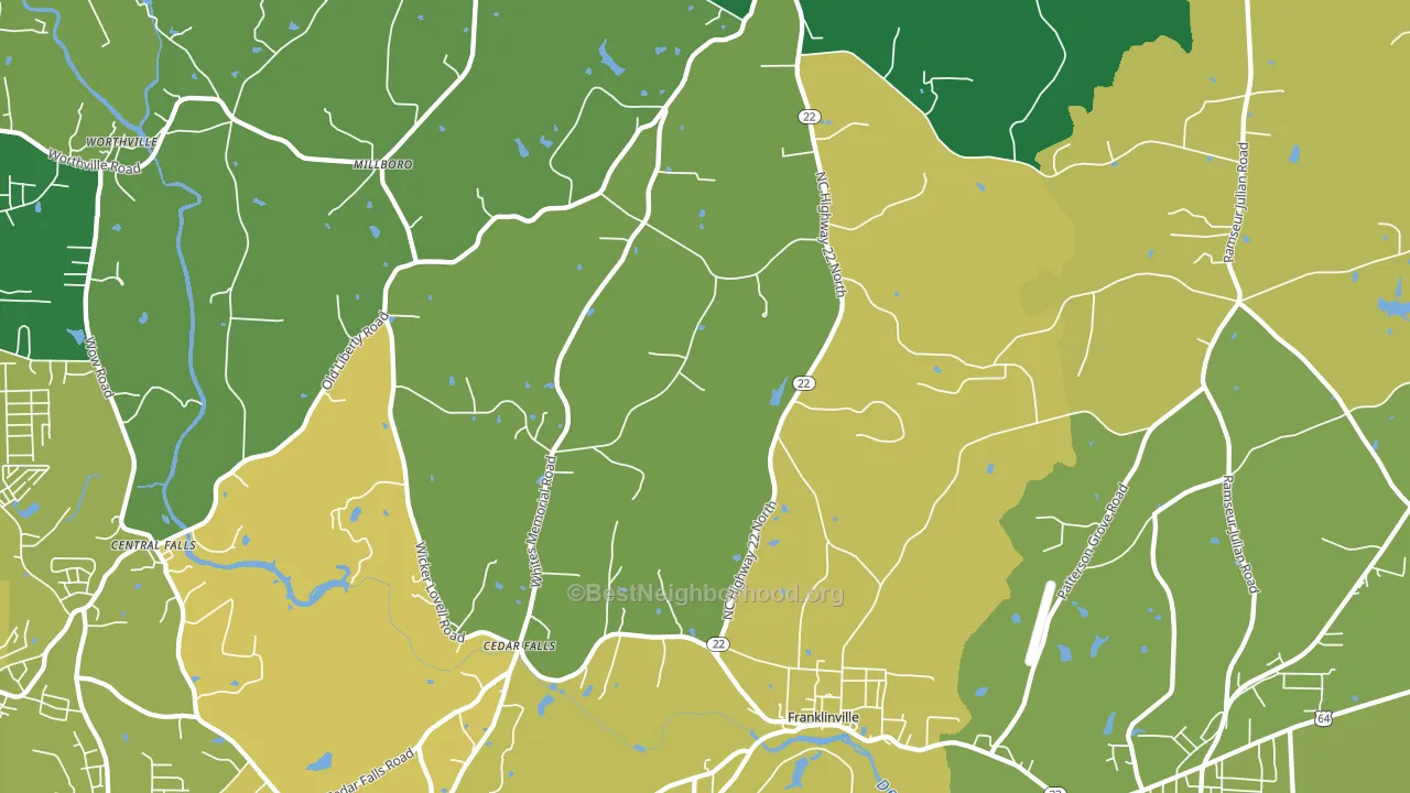 27248, NC block-group voter-turnout map