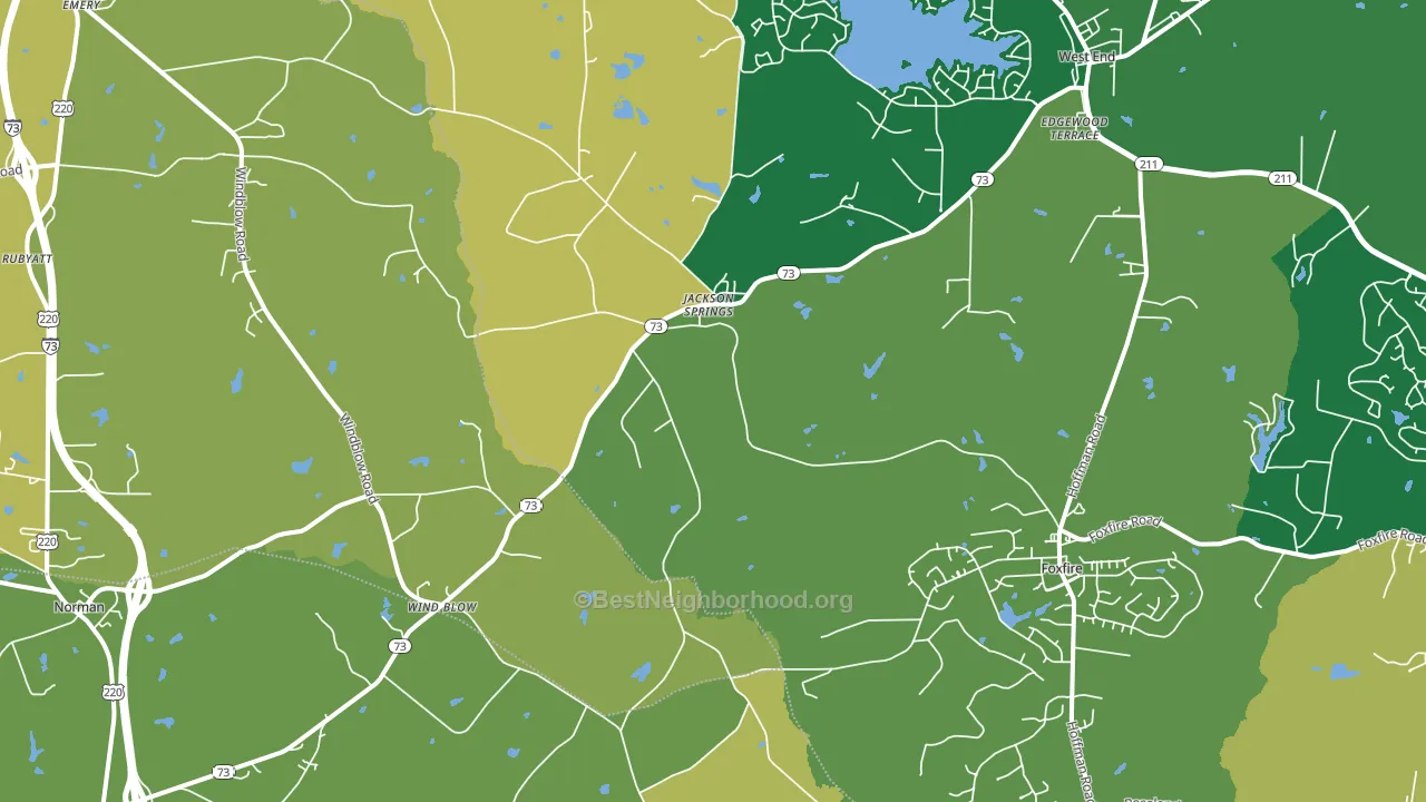 27281, NC block-group voter-turnout map