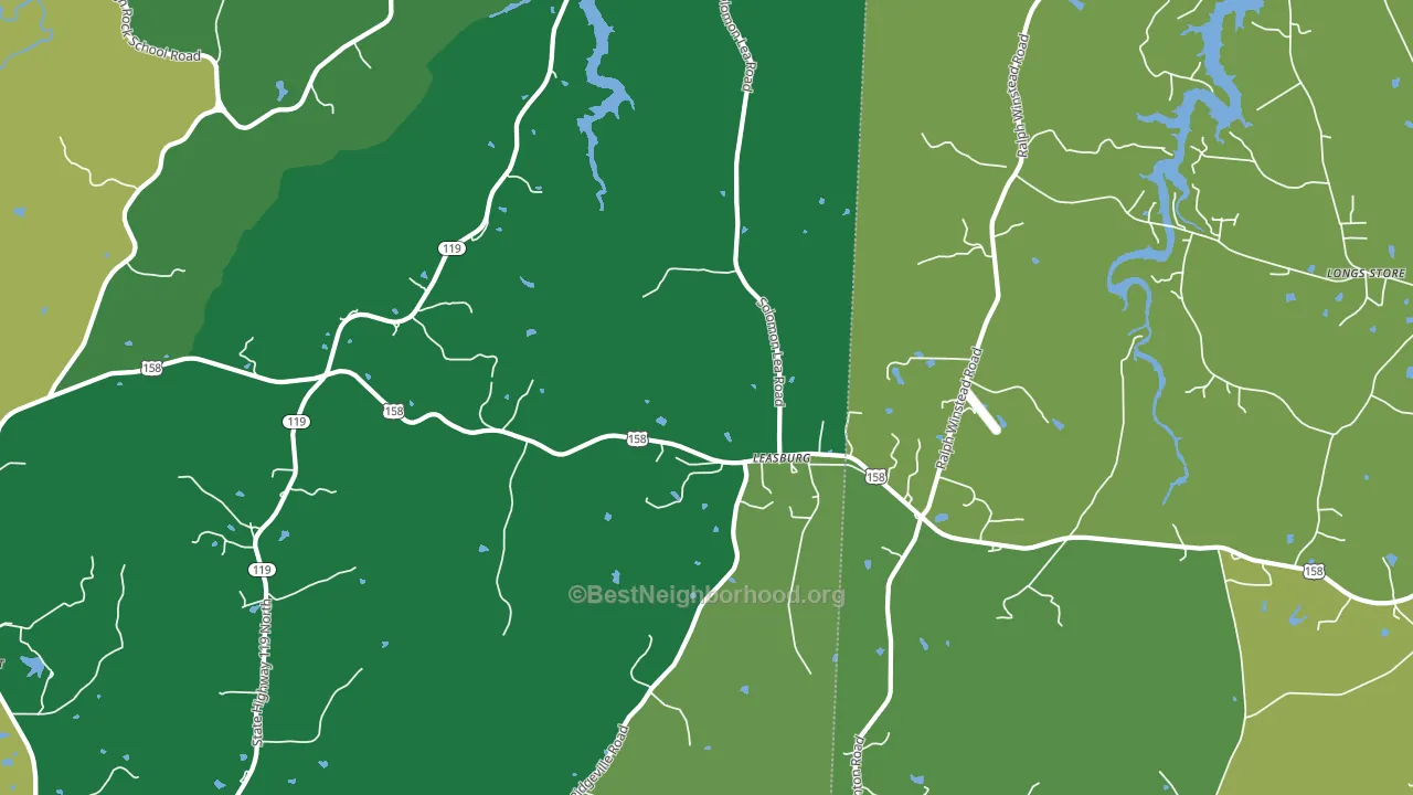 27291, NC block-group voter-turnout map