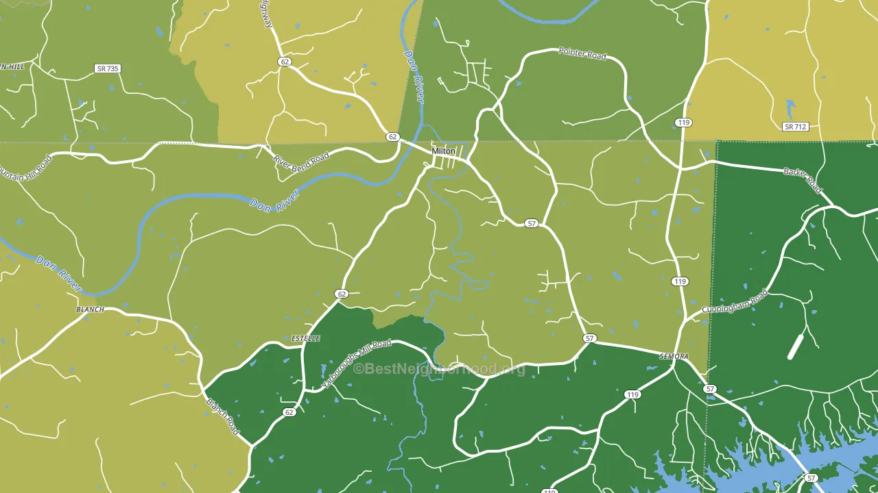 27305, NC block-group voter-turnout map