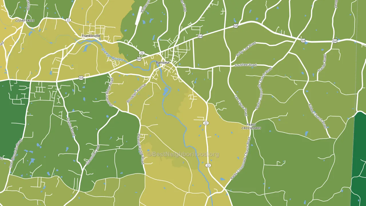 27316, NC block-group voter-turnout map