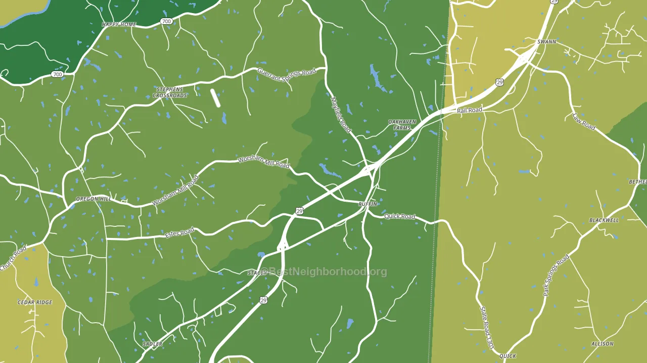 27326, NC block-group voter-turnout map